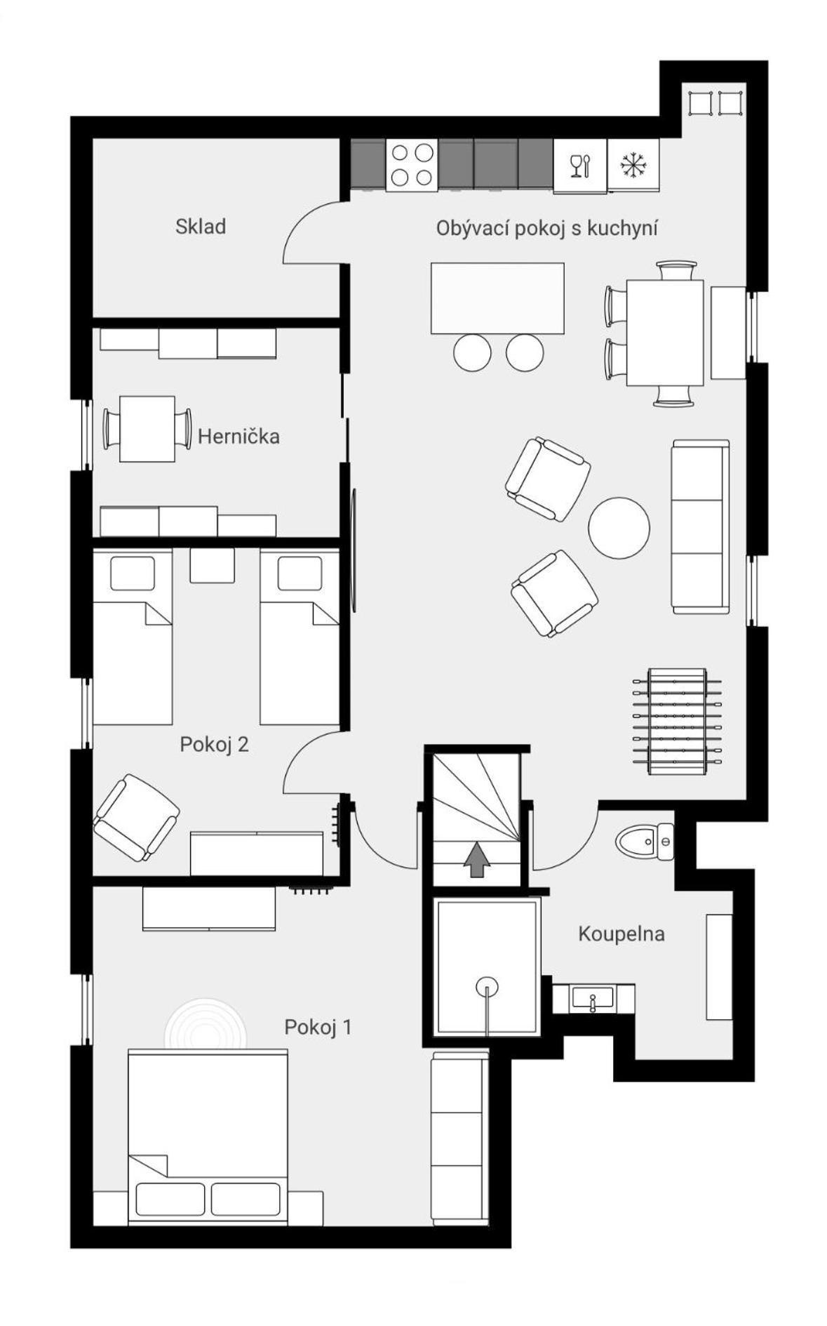 Apartment Na Hradbach